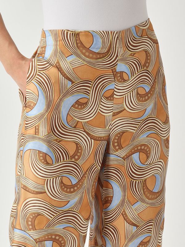 5. Pantalone donna in seta Cuoio Maliparmi jh807631027