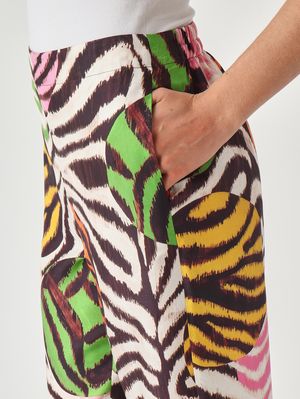 5. Pantalone donna in seta Zebrato