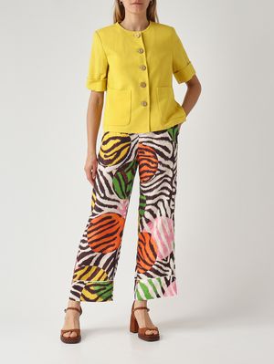 2. Pantalone donna in seta Zebrato