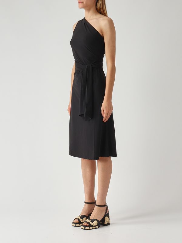 3. Damenkleid aus weichem Jersey Schwarz Maliparmi jf671570210