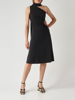 2. Damenkleid aus weichem Jersey Schwarz