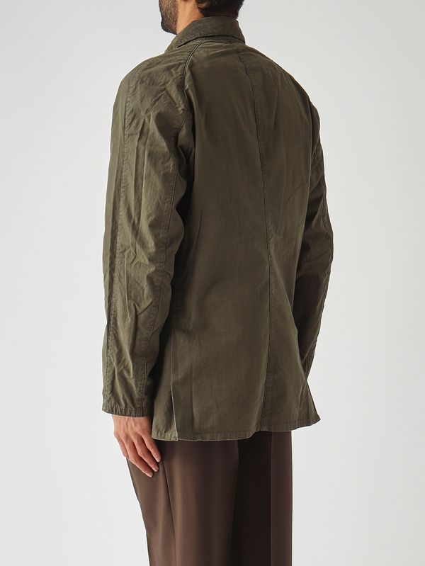 4. Giacca uomo Ashby Casual in cotone traspirante Oliva Scuro Barbour mca0792
