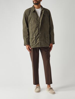 2. Giacca uomo Ashby Casual in cotone traspirante Oliva Scuro