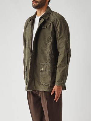 3. Giacca uomo Ashby Casual in cotone traspirante Oliva Scuro