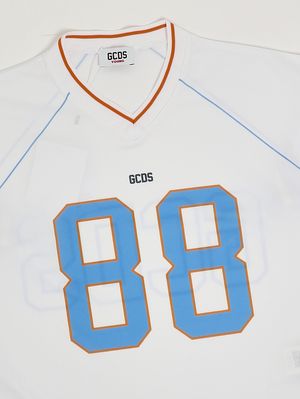 3. T-shirt bambino in tessuto tecnico Bianco-Azzurro