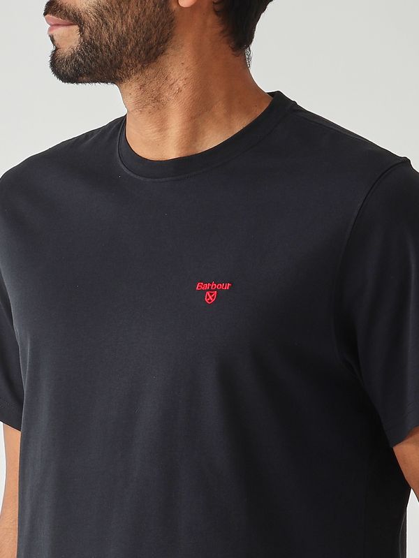 5. Men's cotton T-shirt Navy Barbour mts0331