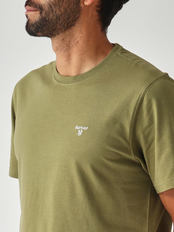 5. Camiseta de hombre de algodón Oliva Barbour mts0331