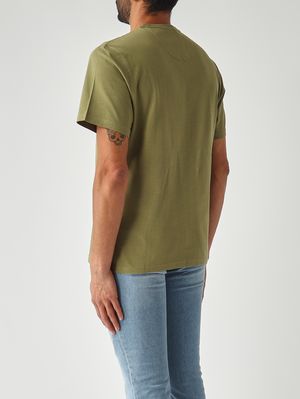 4. Camiseta de hombre de algodón Oliva