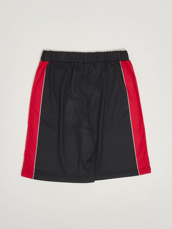 2. Pantaloncino bambino in tessuto tecnico Nero-Rosso GCDS c1bjql707j338