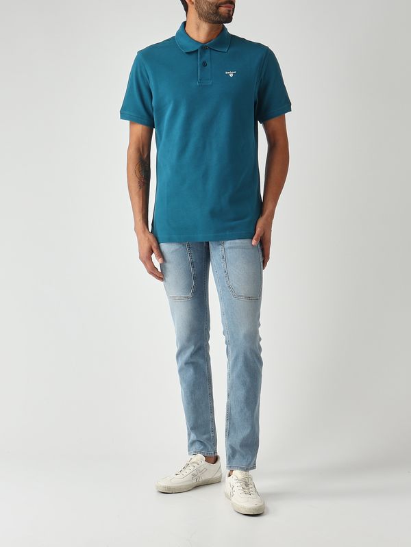 2. Men's cotton piqué polo shirt Oil Barbour mml0012