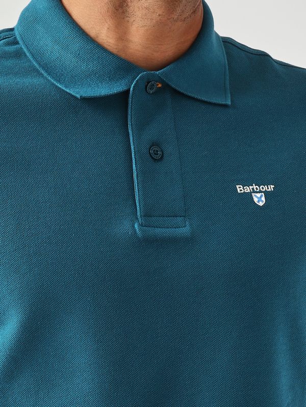 5. Men's cotton piqué polo shirt Oil Barbour mml0012