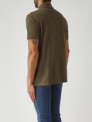 4. Herren-Polohemd aus Piqué-Baumwolle Dunkle Olive