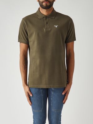 1. Herren-Polohemd aus Piqué-Baumwolle Dunkle Olive