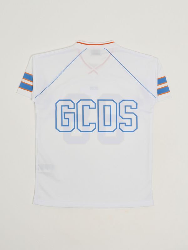 2. Mädchenkleid aus Funktionsjersey Weiß-Blau GCDS c1gjqb711j338
