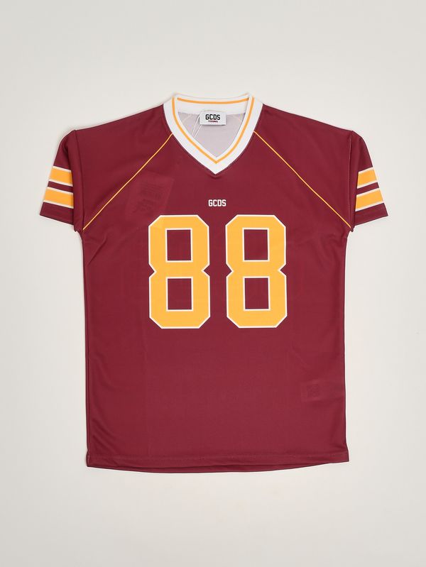 GCDS Girls' technical jersey dress - Red-Yellow | Caposerio.com