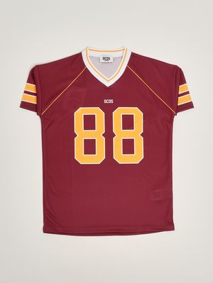 1. Mädchenkleid aus Funktionsjersey Rot-Gelb