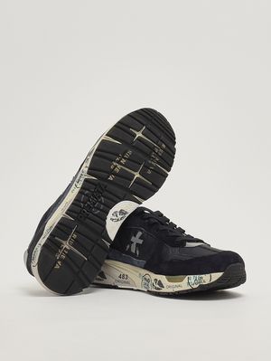 4. Herren-Sneaker Mase 25 8020 aus Leder und Nylon Marine