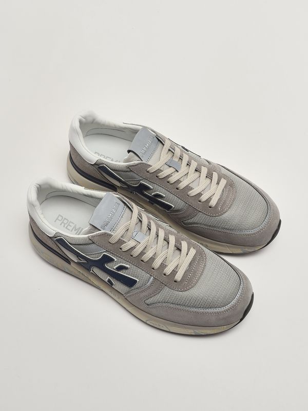 2. Herren-Sneaker Mick 8001 aus Leder und Mesh Grau Premiata mik08001