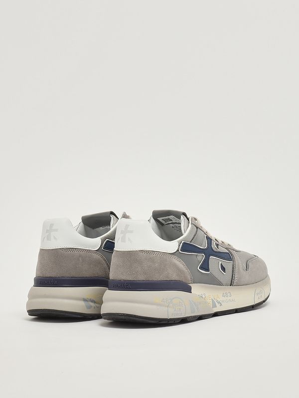 3. Herren-Sneaker Mick 8001 aus Leder und Mesh Grau Premiata mik08001