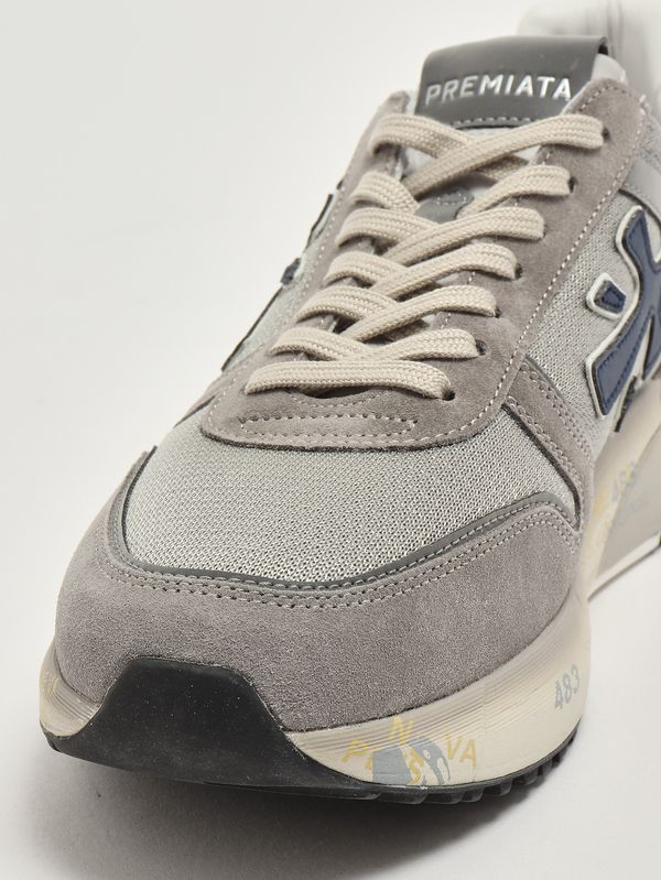 5. Herren-Sneaker Mick 8001 aus Leder und Mesh Grau Premiata mik08001