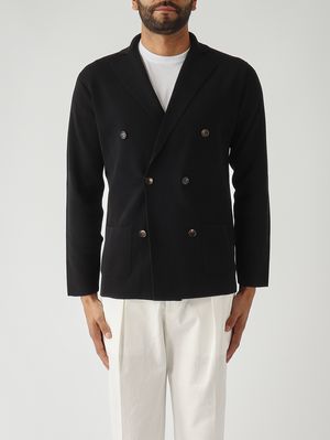 1. Herrenstrickjacke Schwarz