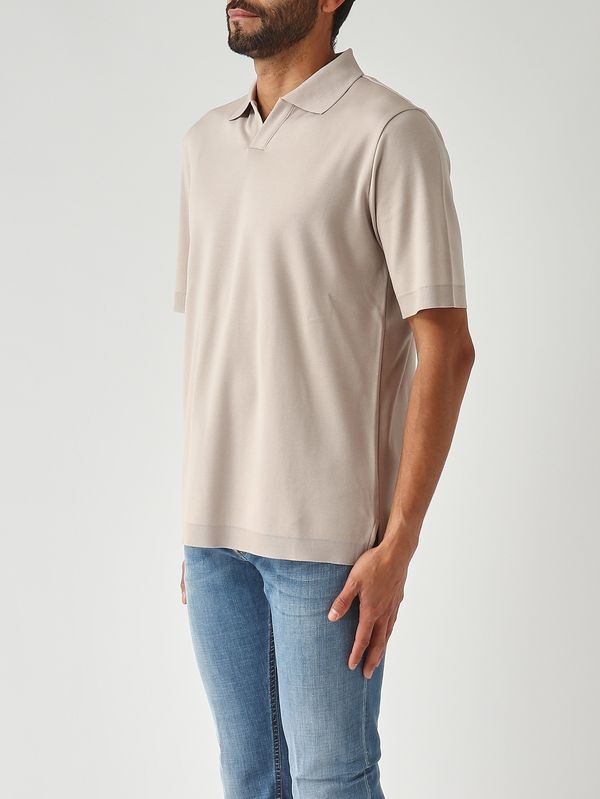 3. Polo homme en coton Tourterelle Herno jv000004u52059