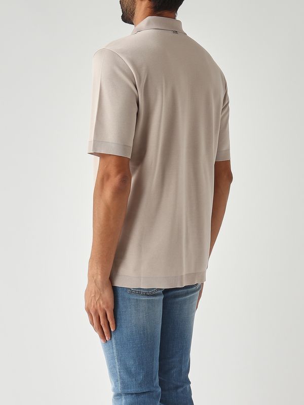 4. Polo homme en coton Tourterelle Herno jv000004u52059