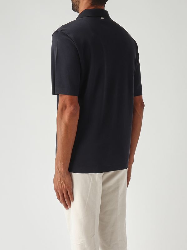 4. Polo de hombre de algodón 61 Azul marino Herno jv000004u52059