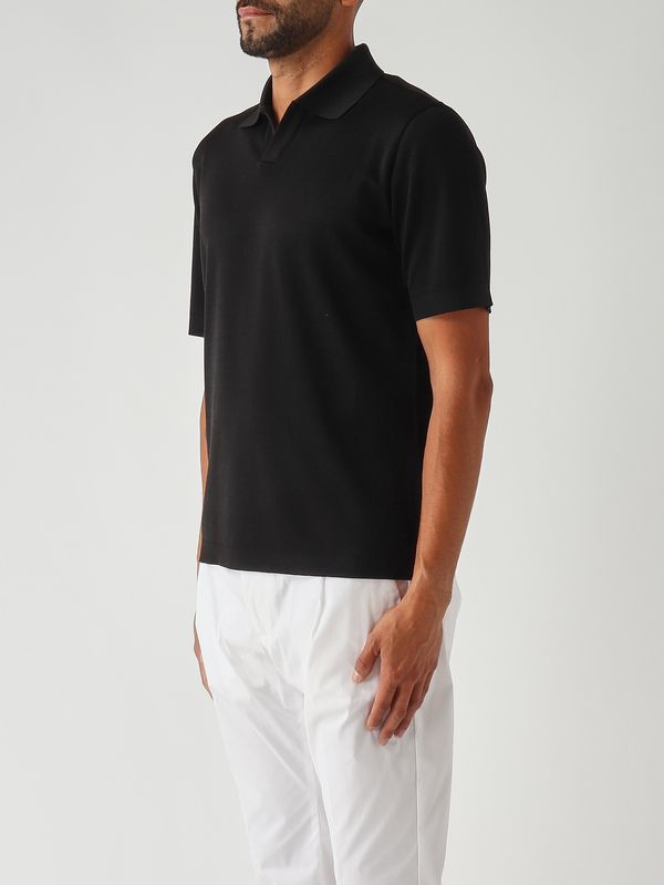 3. Polo de hombre de algodón Negro Herno jv000004u52059