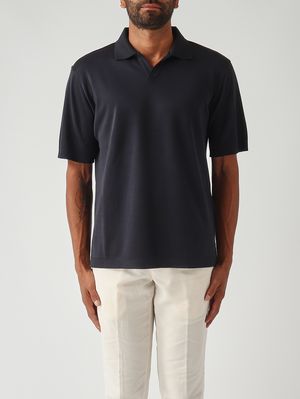 1. Polo de hombre de algodón 61 Azul marino
