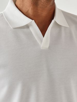 5. Polo de hombre de algodón Blanco
