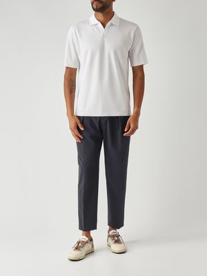 2. Polo de hombre de algodón Blanco