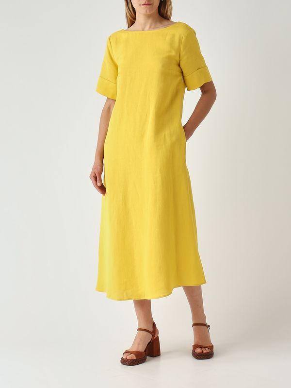 2. Abito donna in lino e viscosa Limone Maliparmi jf670940106
