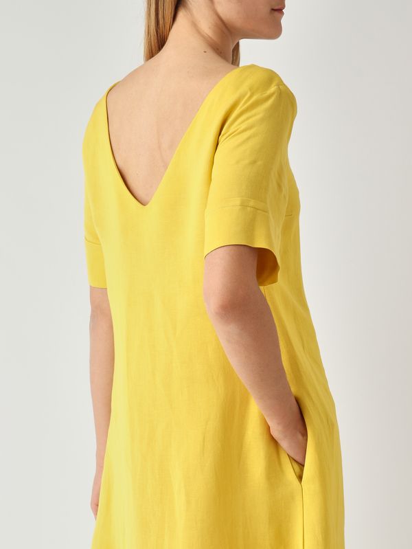 5. Abito donna in lino e viscosa Limone Maliparmi jf670940106