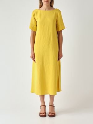 1. Abito donna in lino e viscosa Limone