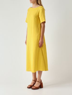 3. Abito donna in lino e viscosa Limone