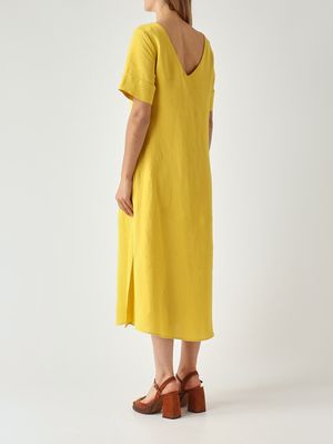 4. Abito donna in lino e viscosa Limone