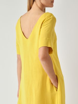 5. Abito donna in lino e viscosa Limone