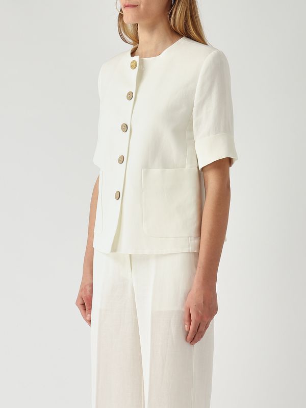 3. Women's linen and viscose jacket White Maliparmi jd648140106