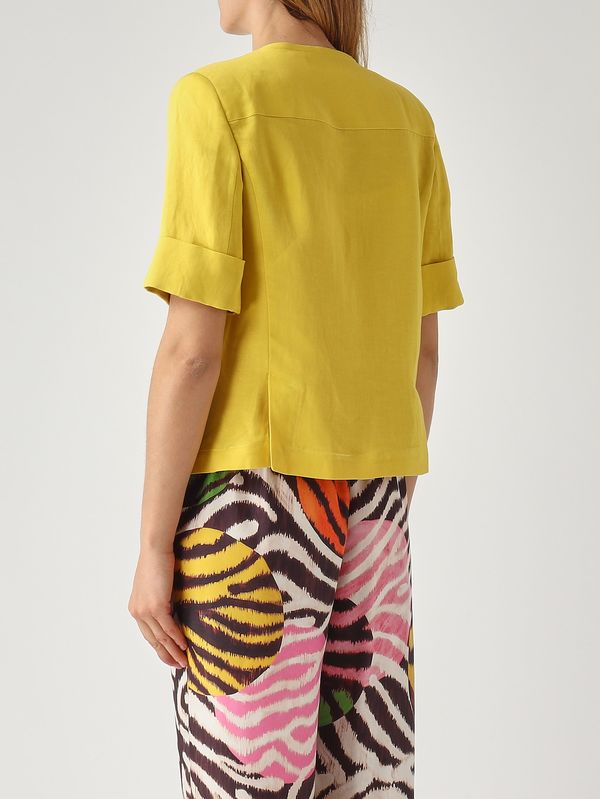 5. Giacca donna in lino e viscosa Limone Maliparmi jd648140106