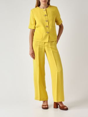 2. Giacca donna in lino e viscosa Limone