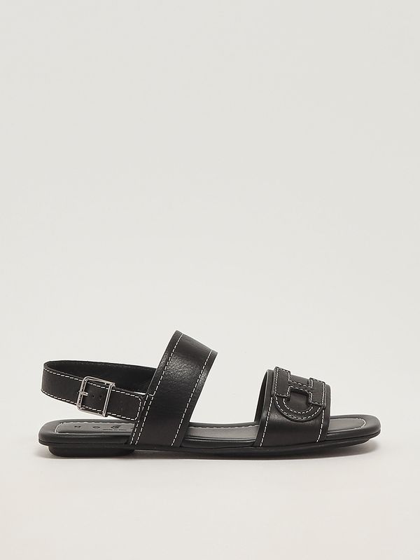 Sandale femme H685 en cuir Noir Hogan