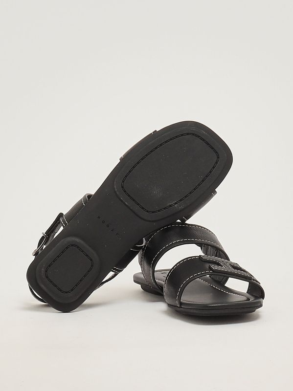 4. Sandalia de mujer H685 de piel Negro Hogan hxw6850gc30kxt