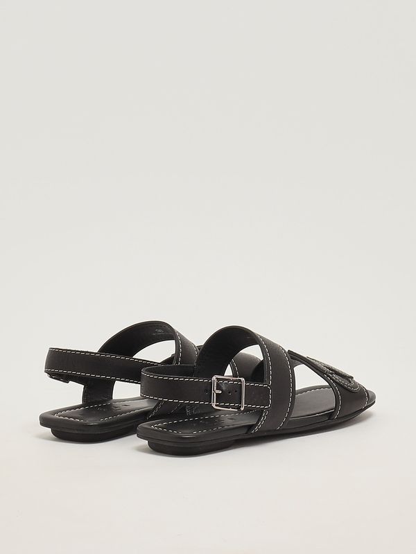 3. Sandalia de mujer H685 de piel Negro Hogan hxw6850gc30kxt