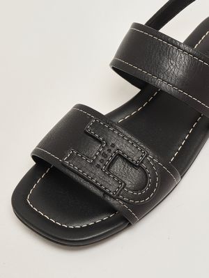 5. Sandalia de mujer H685 de piel Negro