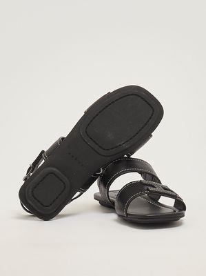 4. Sandalia de mujer H685 de piel Negro