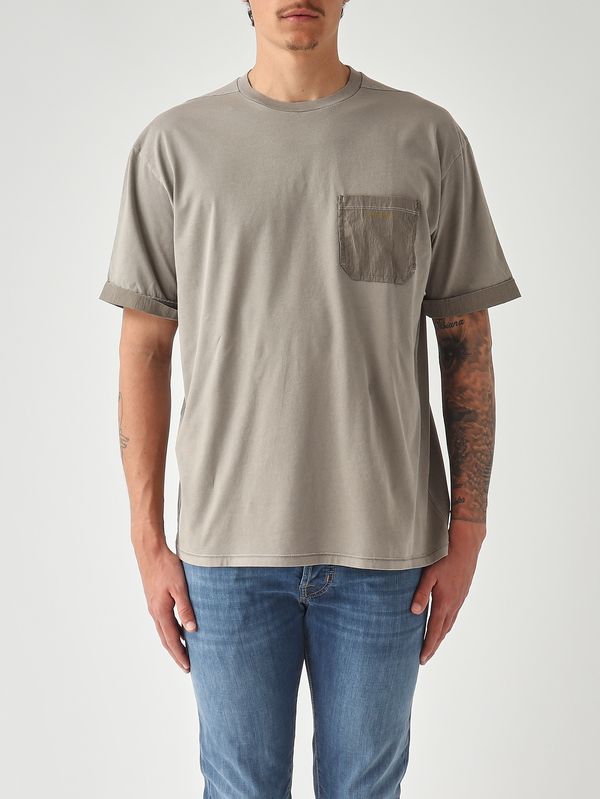 1. Herren-T-Shirt aus gewaschener Baumwolle Gewaschenes Grau Premiata pa1051md