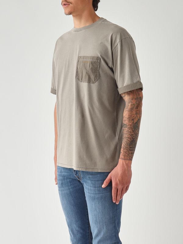 3. Herren-T-Shirt aus gewaschener Baumwolle Gewaschenes Grau Premiata pa1051md