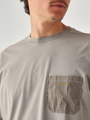 5. Herren-T-Shirt aus gewaschener Baumwolle Gewaschenes Grau
