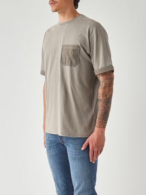 3. Herren-T-Shirt aus gewaschener Baumwolle Gewaschenes Grau